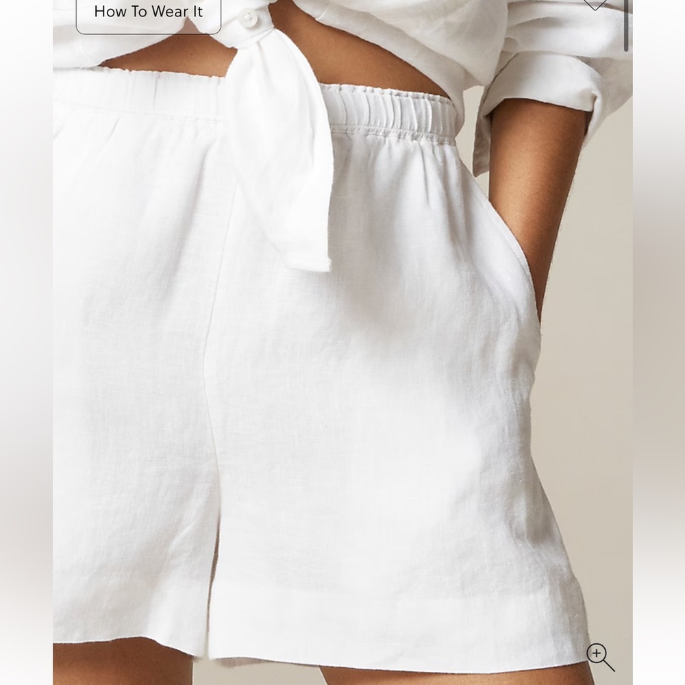 J Crew 3" Stratus short in linen - Picture 2 of 7